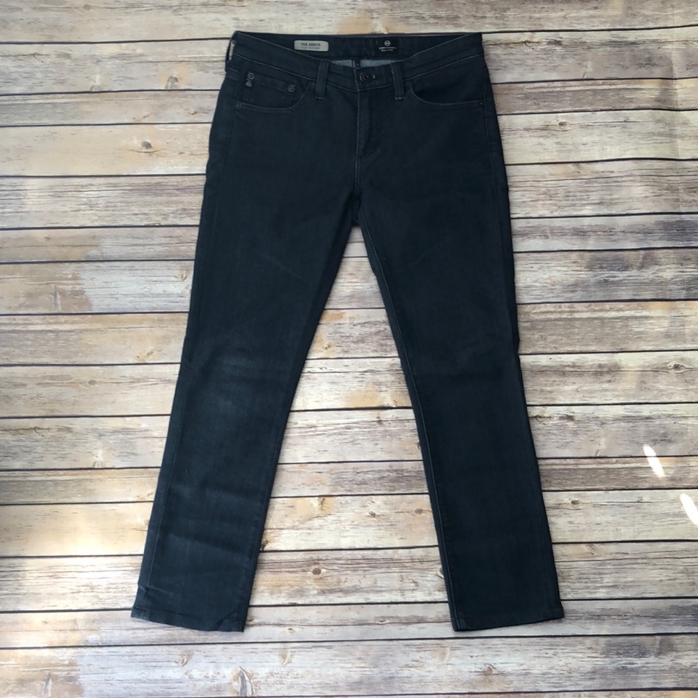 AG Stevie Slim Straight Jeans, dark gray, 27